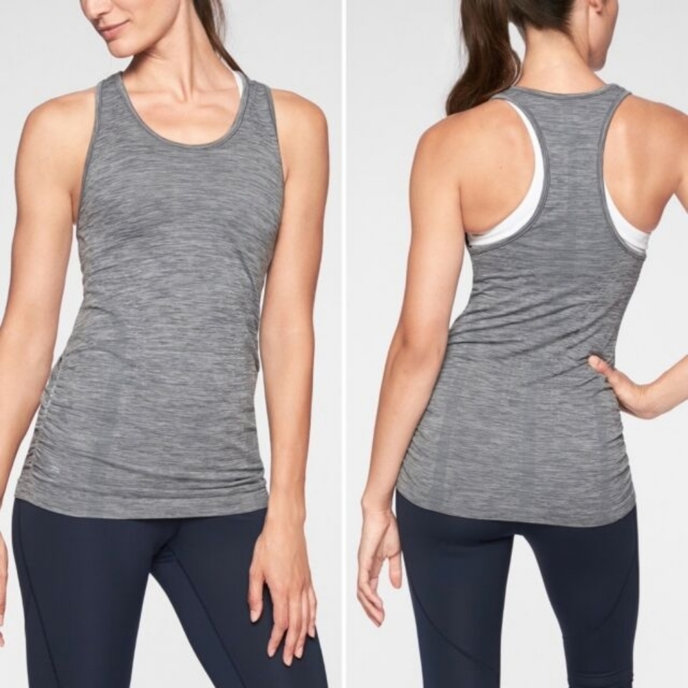 Athleta Speedlight Heather Tank Gray Heather